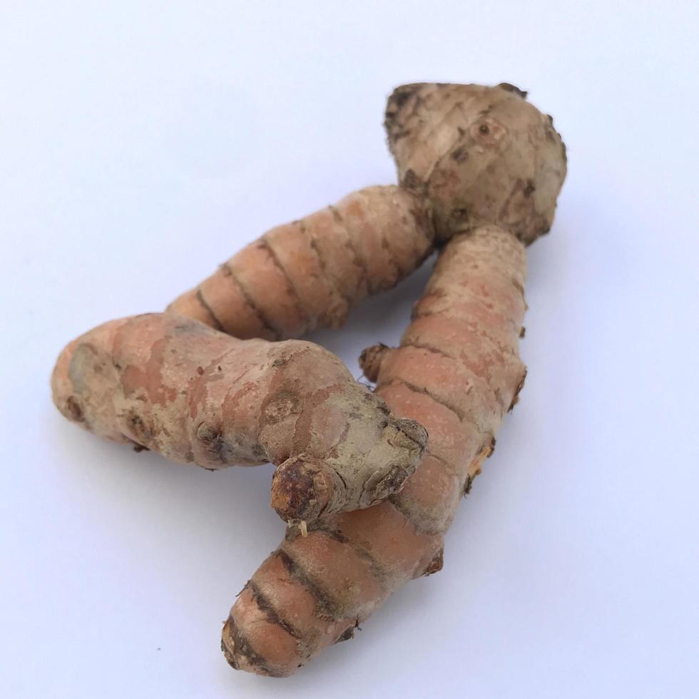 Turmeric isolated on a white background photo