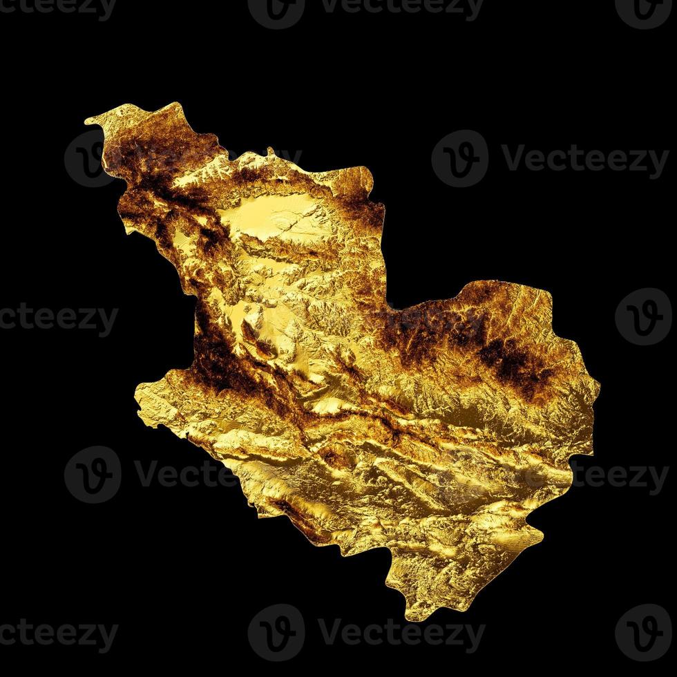 mapa de medinah color dorado metal altura mapa fondo 3d ilustración foto