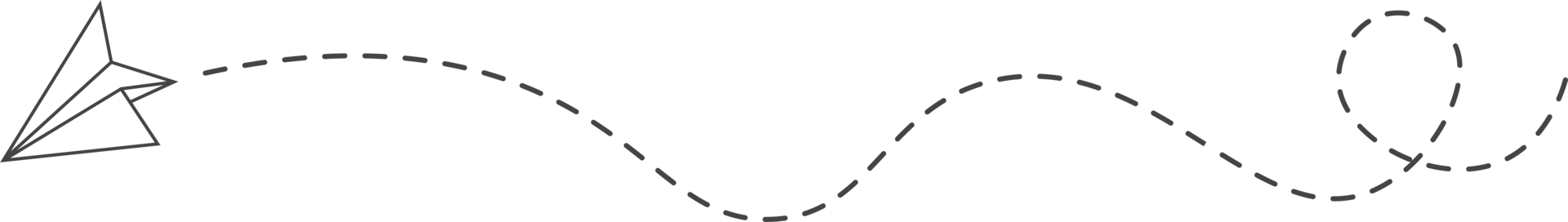 Dashed Line Paper Airplane Route png