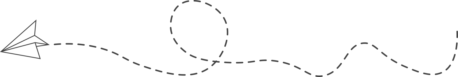 Dashed Line Paper Airplane Route png