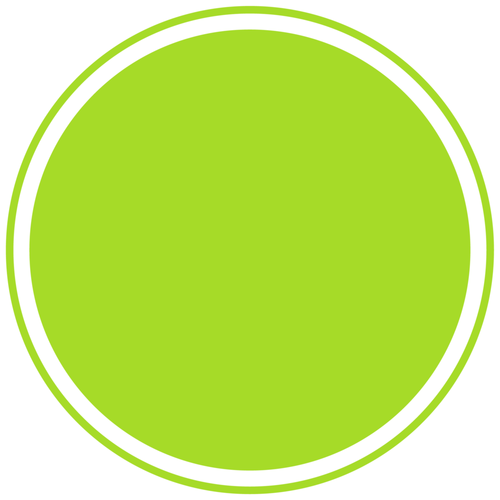 fond rond vert pour le texte. créer des messages, des histoires, des titres, des faits saillants. clipart png transparent