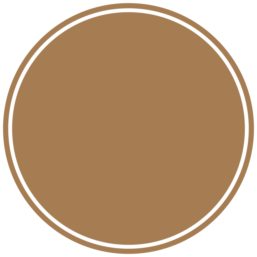 fond rond marron pour le texte. créer des messages, des histoires, des titres, des faits saillants. clipart png transparent