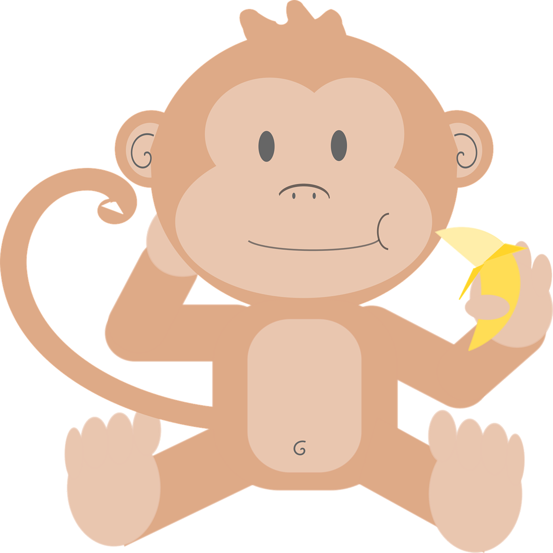 Monkey Pink Design 13353181 PNG