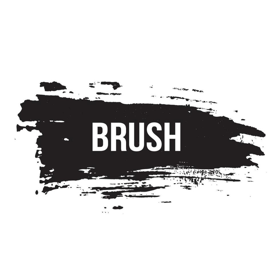 Ink grunge brush stroke vector