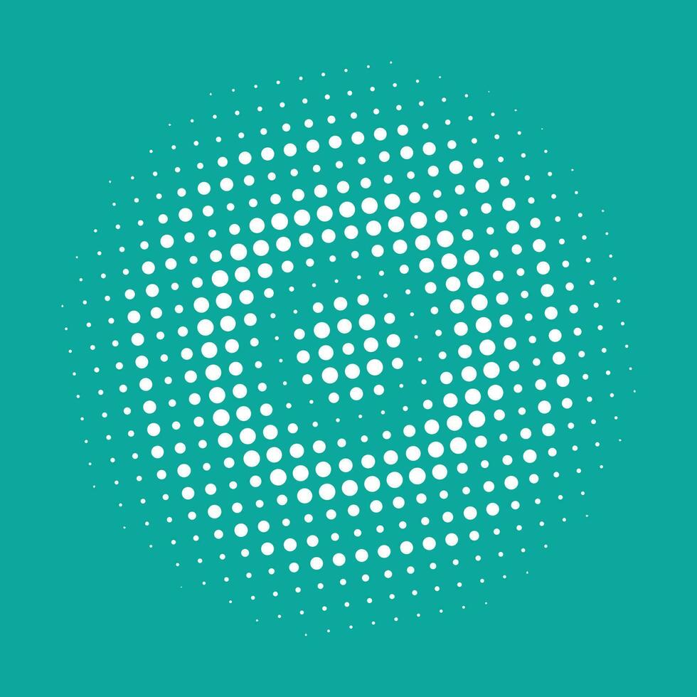 Halftone circular dots  vector