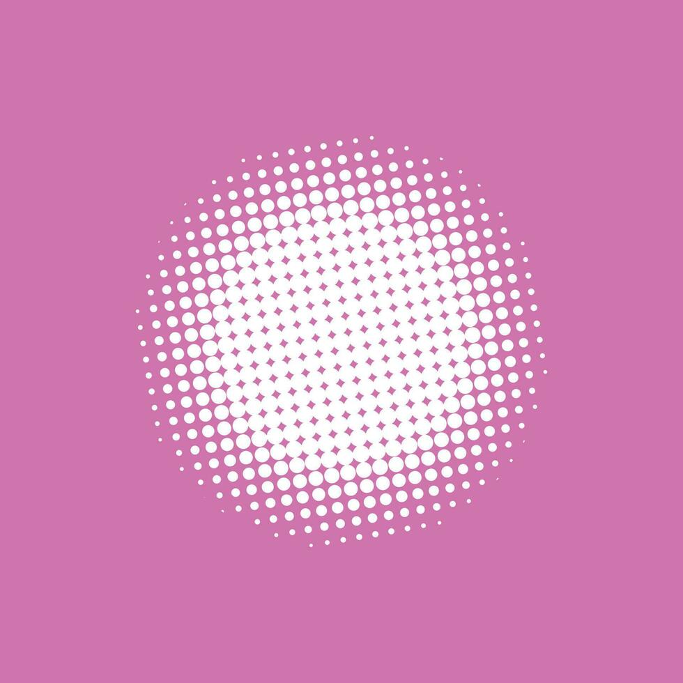 Abstract grunge halftone circles shapes background vector