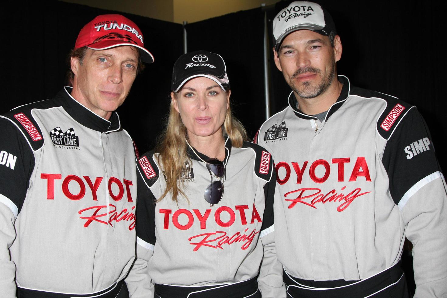 LOS ANGELES, MAR 17 - William Fitchner Eileen Davidson Eddie Cibrian at the training session for the 36th Toyota Pro Celebrity Race to be held in Long Beach, CA on April 14, 2012 at the Willow Springs Racetrack on March 17, 2012 in Willow Springs, CA photo