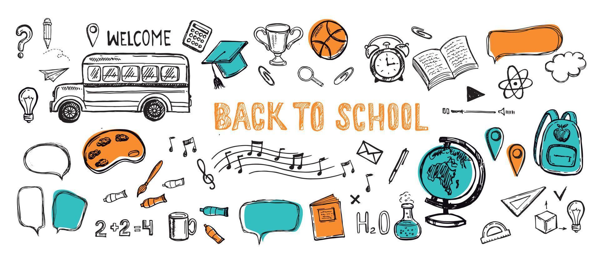 Back to School pattern, vector. vector