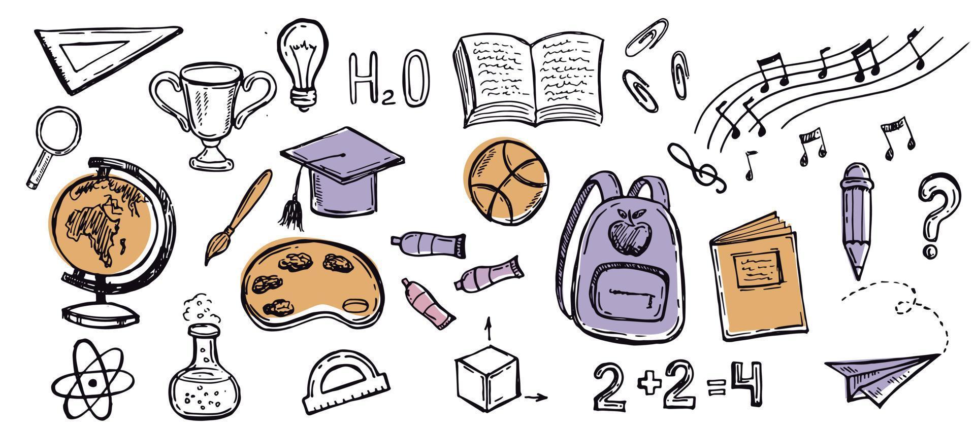 Back to School pattern, vector. vector