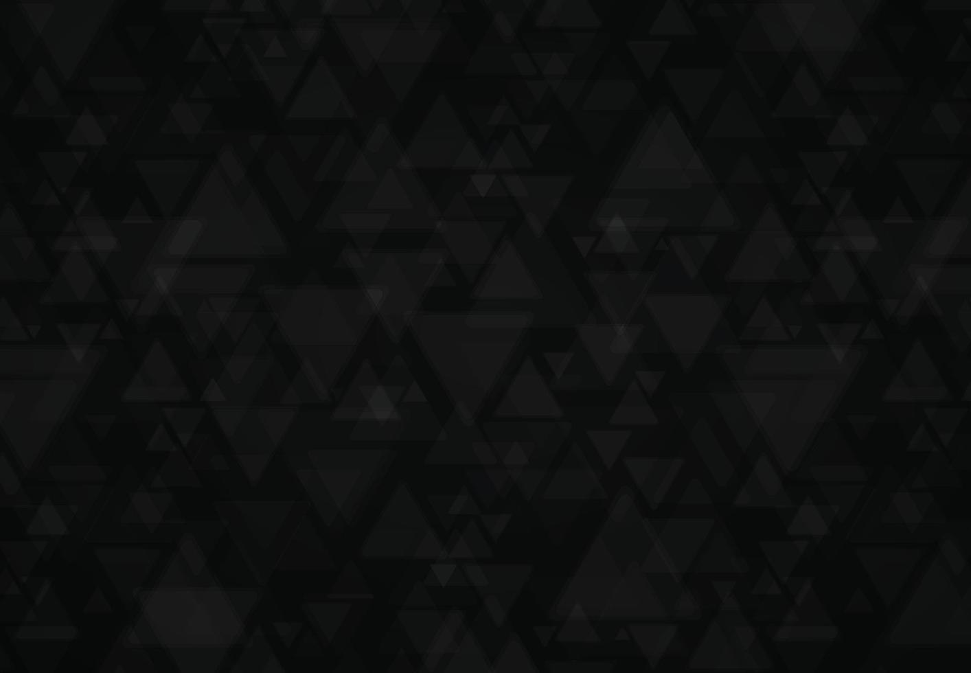 Abstract triangles tech design pattern of technology on black background. illustration vector eps10