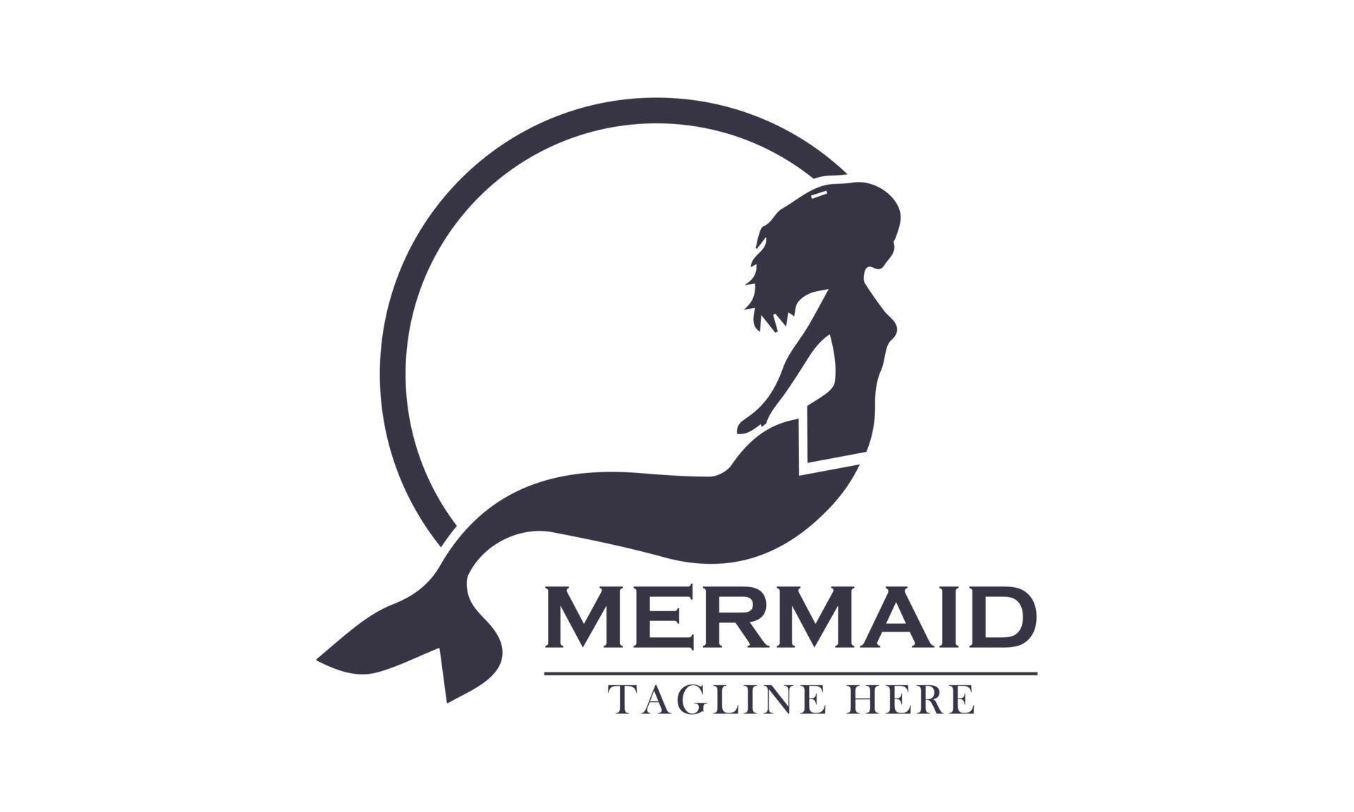 beautiful mermaid simple and elegant 13353895 Vector Art at Vecteezy