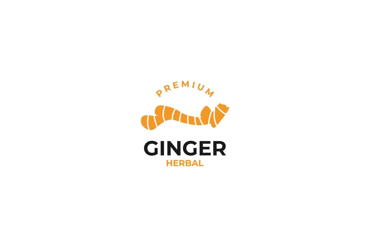 Ginger logo design vector template illustration