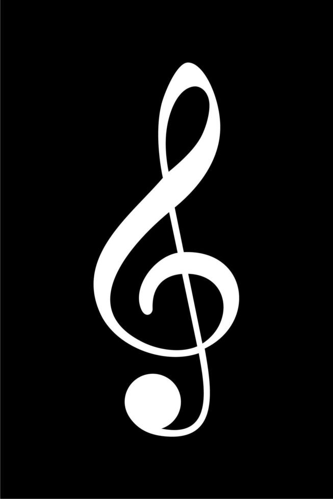 Music Notation Illustration for Icon, Symbol, Art Illustration, Apps, Website, Logo or Graphic Design Element. Vector Illustration