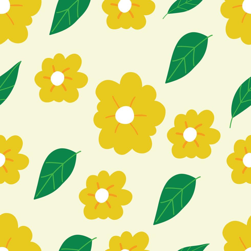 Seamless floral pattern with spring flowers-01 vector