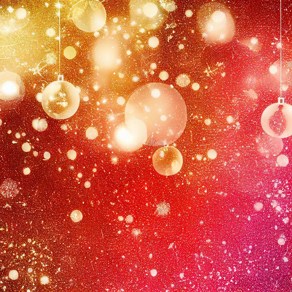 Red and gold abstract Christmas background photo
