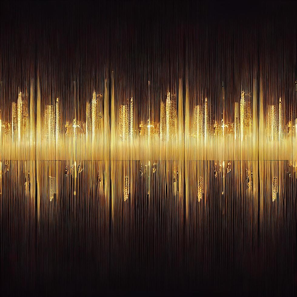 Dark luxury background black and gold threads premium photo