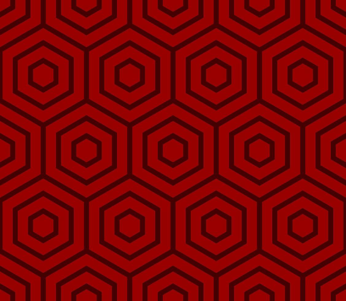 BURGUNDY SEAMLESS VECTOR BACKGROUND WITH RED HEXAGONS