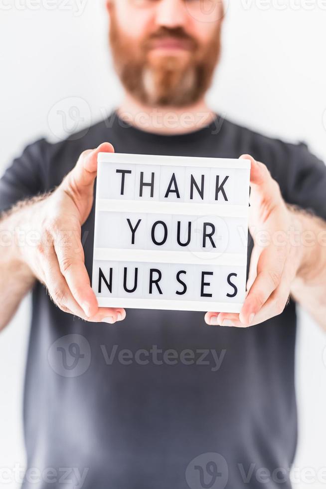 Thank your nurses concept photo
