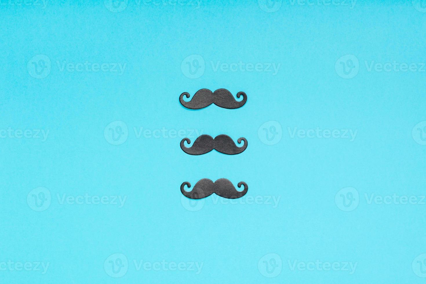 Paper moustaches for men fathers dad concept photo