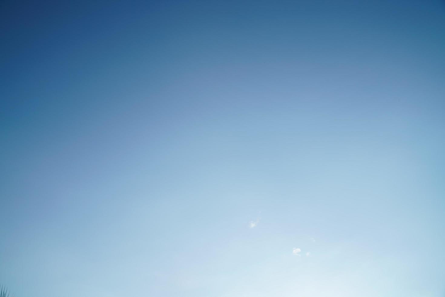 blue sky background with small clouds in panoramic view. photo