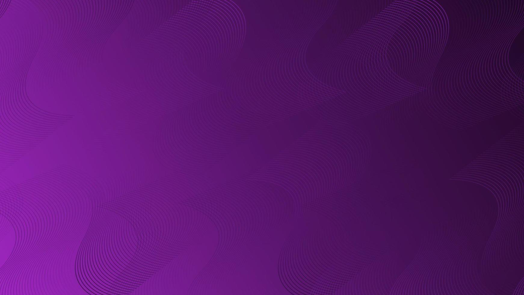 Abstract gradient purple wave background vector