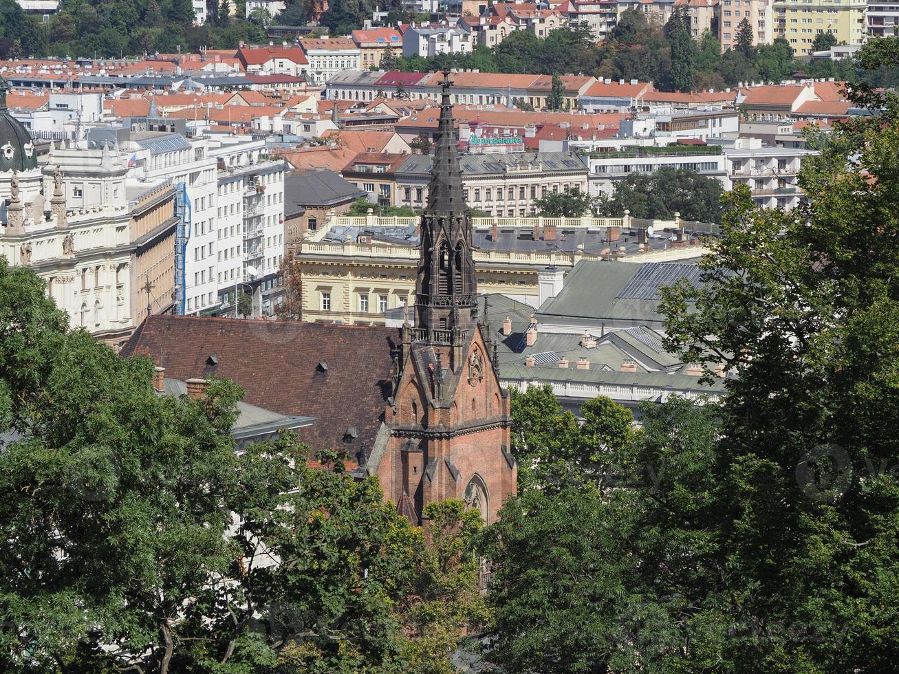 vista aerea de brno foto