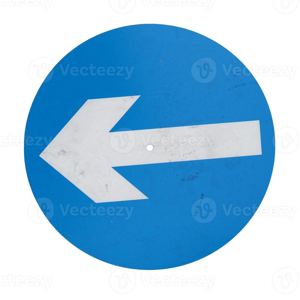 direction arrow sign isolated over white photo