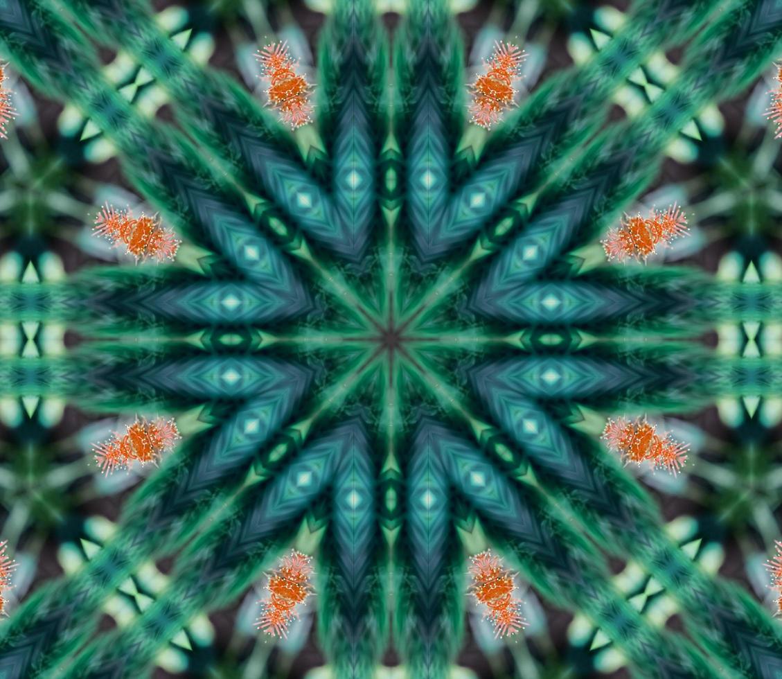 background abstract flame mandala flower colorful photo
