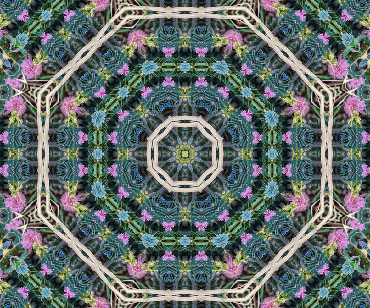background abstract flame mandala flower colorful photo