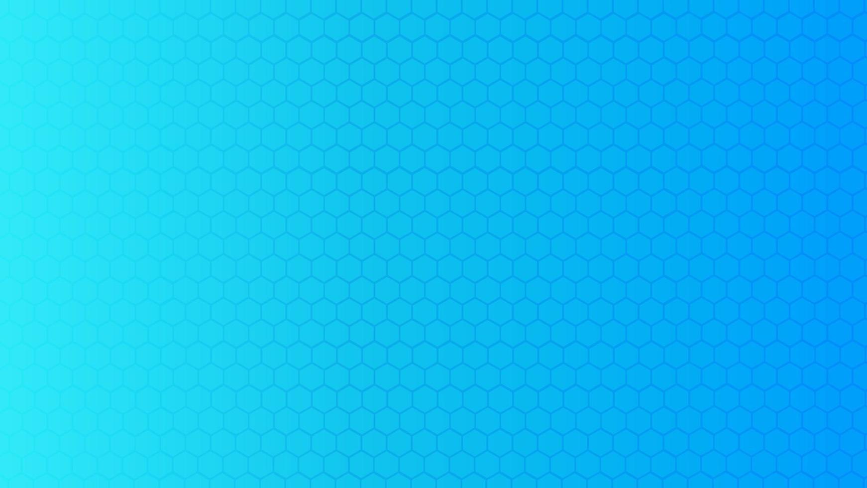 Blue gradient background with hexagonal pattern vector