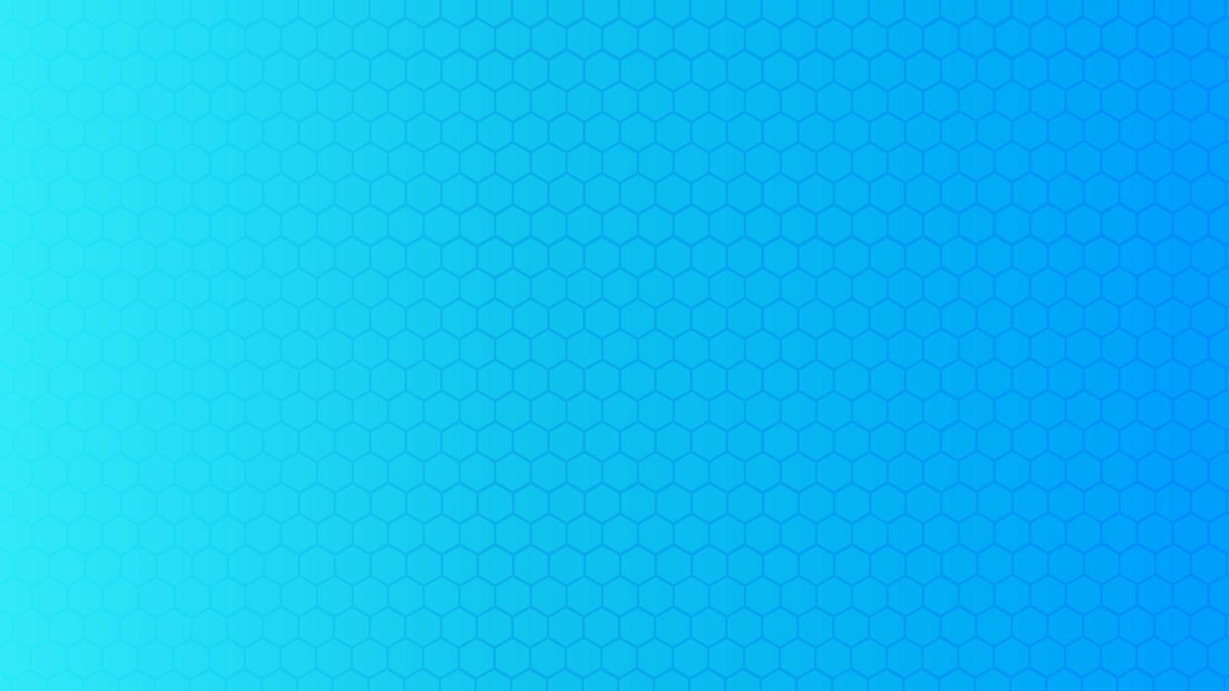 Blue gradient background with hexagonal pattern vector