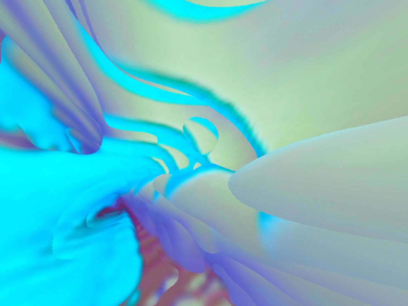 Liquid Color Fusion blue tosca colorful abstract background photo