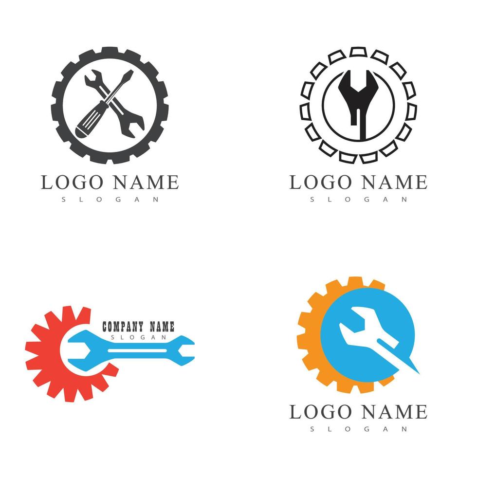Service  Logo Template vector  illustration design