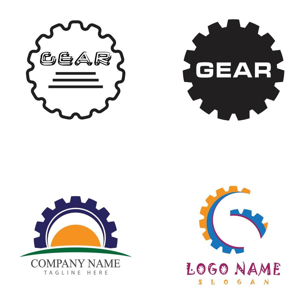 Gear Logo Template vector icon illustration design