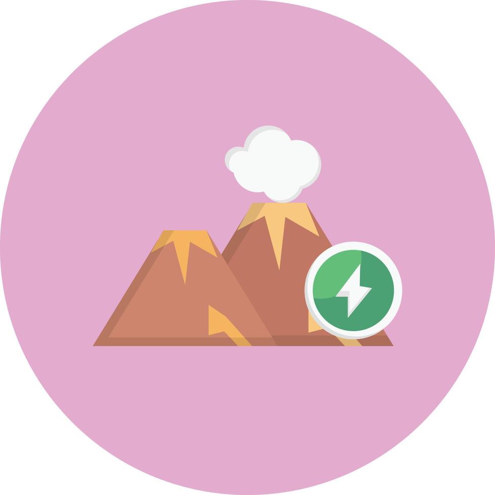 ilustración de vector de volcán en un fondo. símbolos de calidad premium. iconos vectoriales para concepto y diseño gráfico.