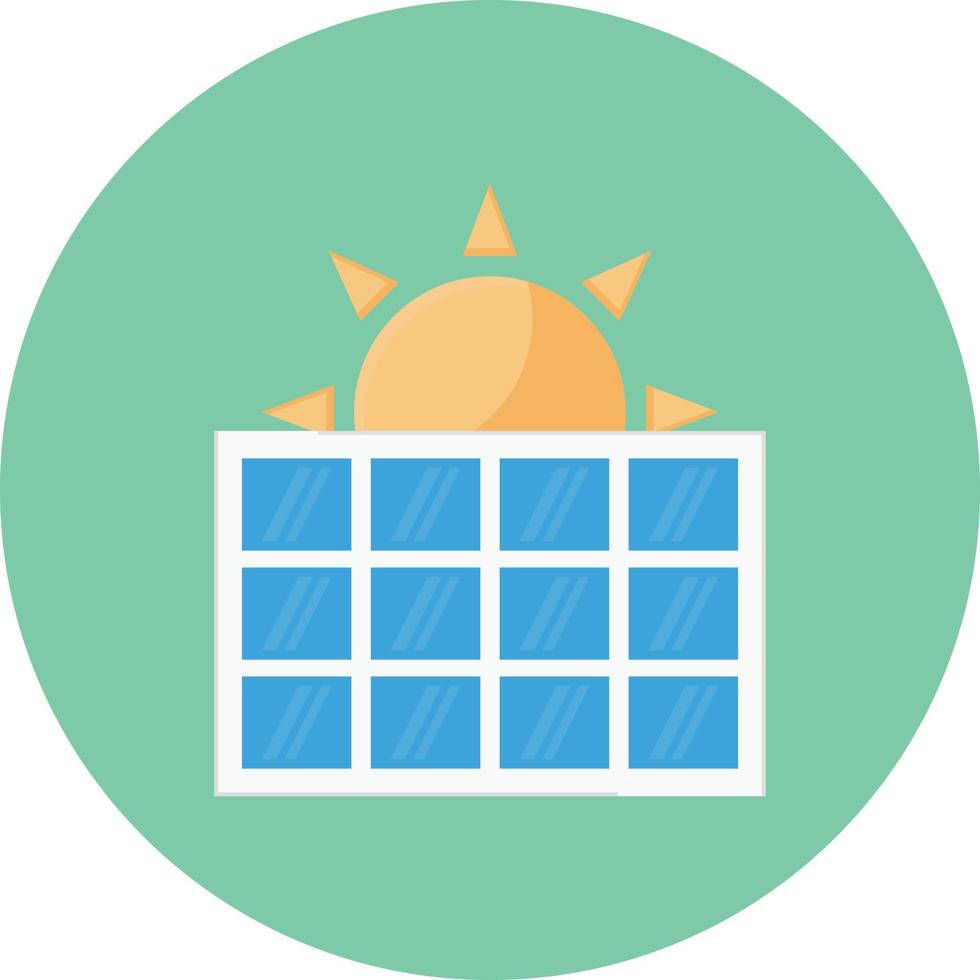 ilustración de vector de panel solar en un fondo. símbolos de calidad premium. iconos vectoriales para concepto y diseño gráfico.