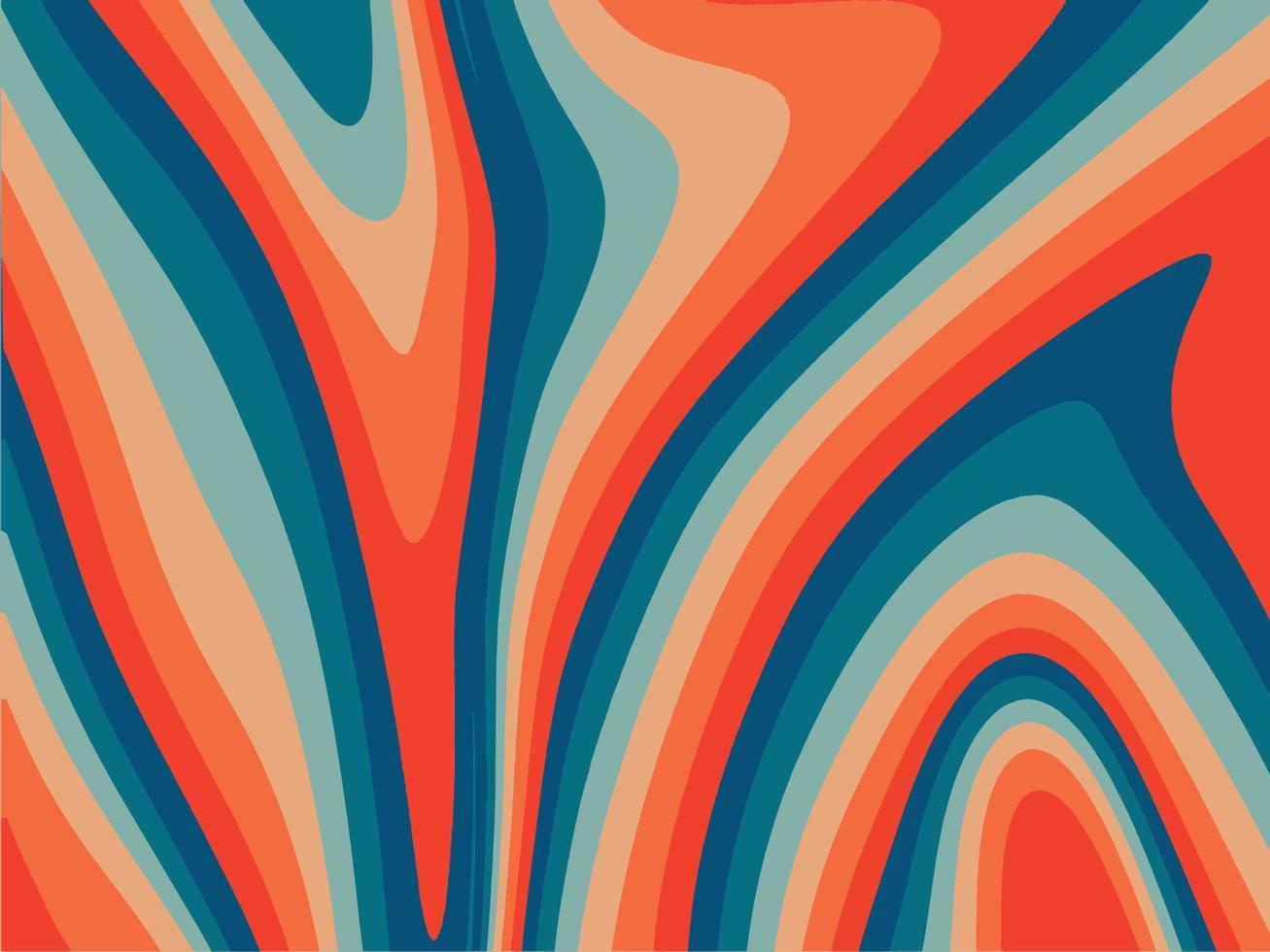 Psychedelic retro groove background vector