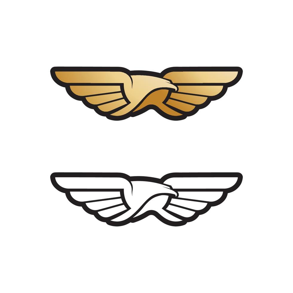 Falcon Eagle Bird Logo Template Vector Icon