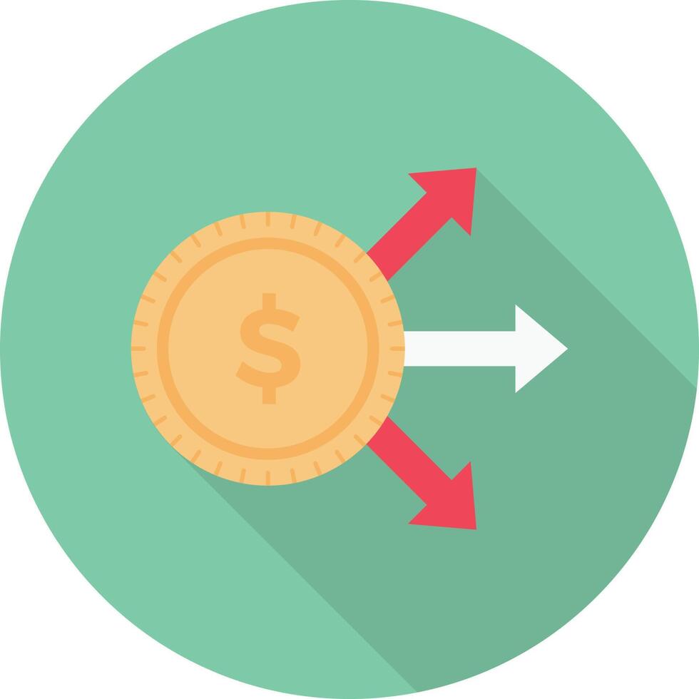 dólar compartiendo ilustración vectorial en un fondo. símbolos de calidad premium. iconos vectoriales para concepto y diseño gráfico. vector