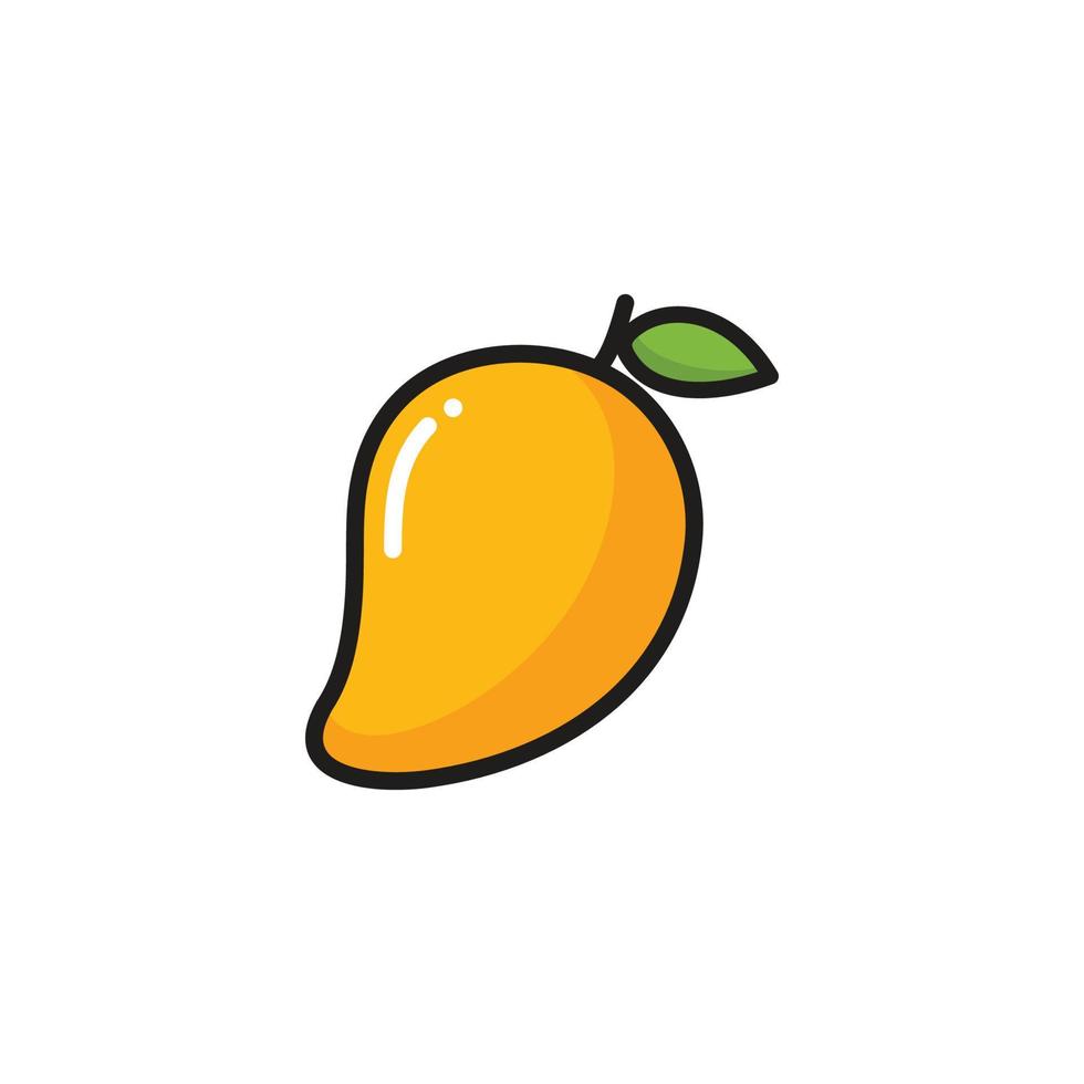 Mango fruit logo design vector