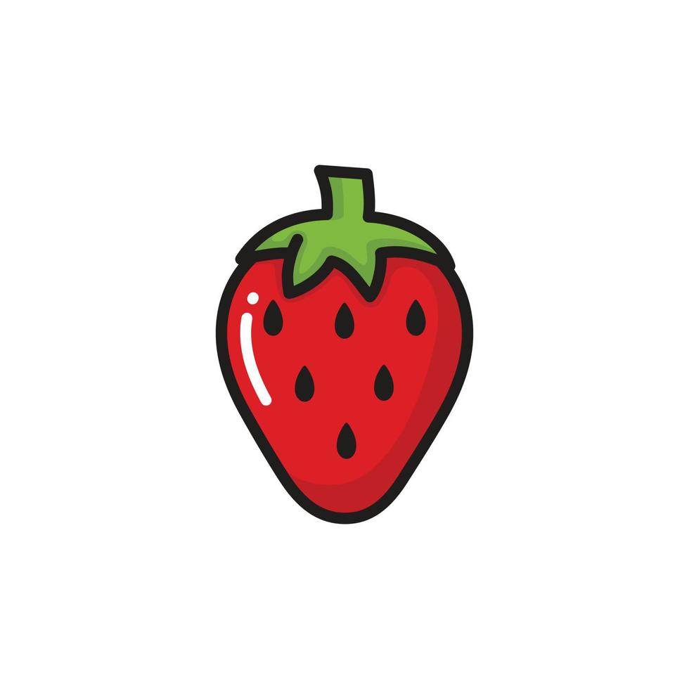Strawberry fruit icon design vector 13358502 Vector Art at Vecteezy