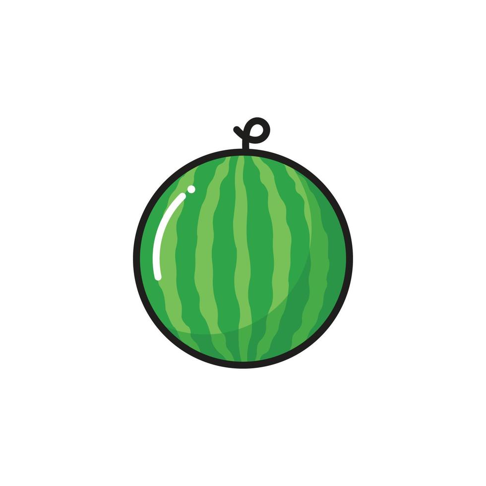 Watermelon fruit icon logo design vector