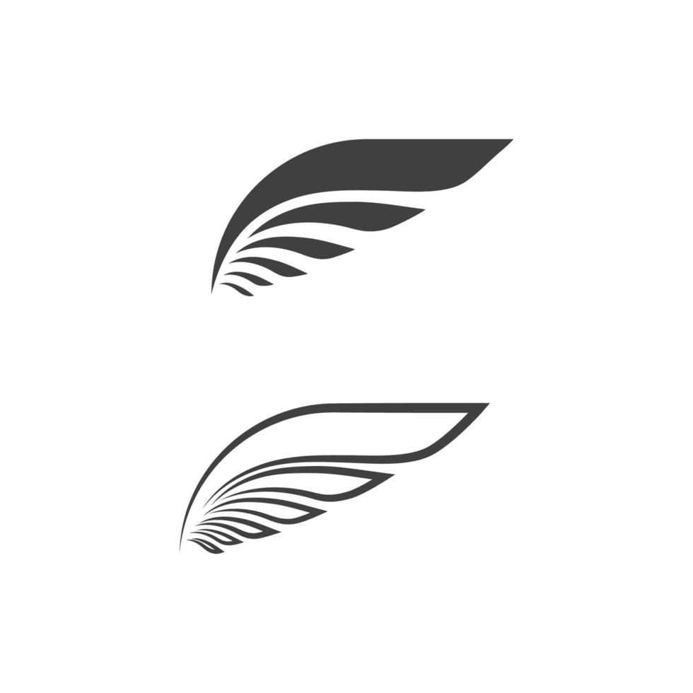 Falcon wing icon Template vector