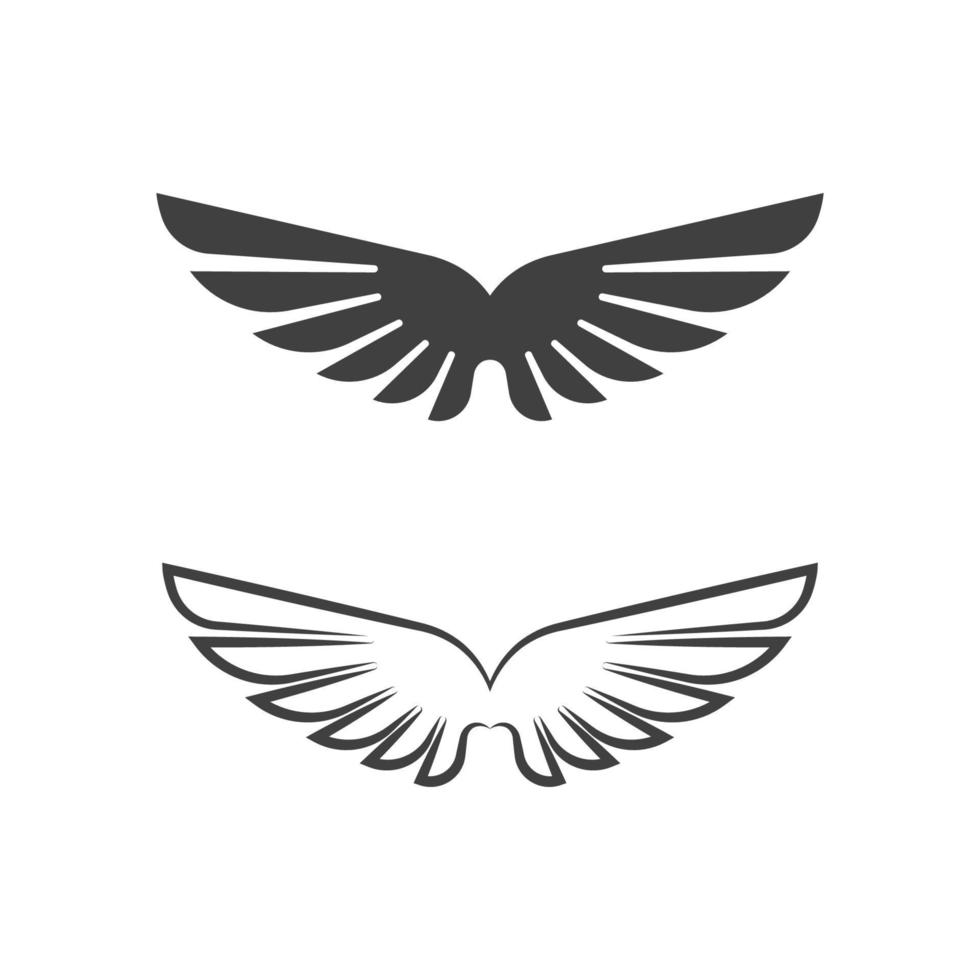 Falcon wing icon Template vector