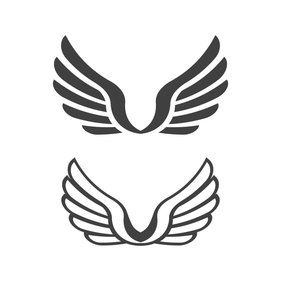 Falcon wing icon Template vector