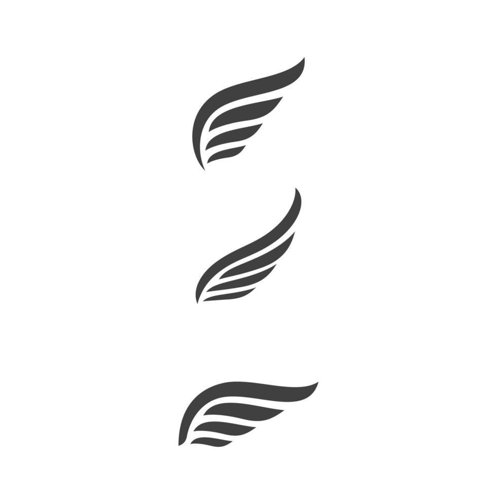 vector de plantilla de icono de ala de halcón
