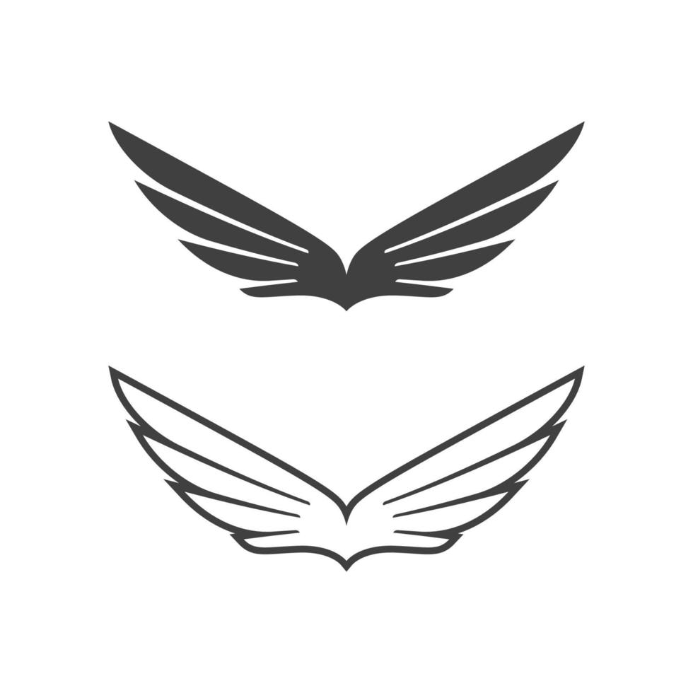 Falcon wing icon Template vector