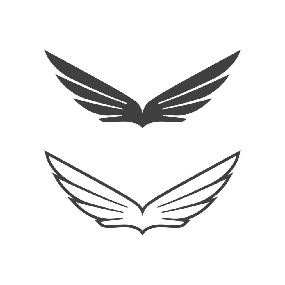 Falcon wing icon Template vector