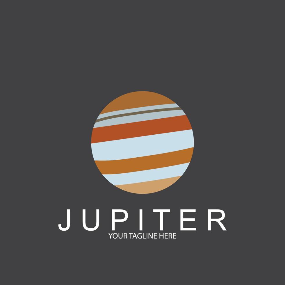 diseño de plantilla de ilustración de vector de icono de júpiter