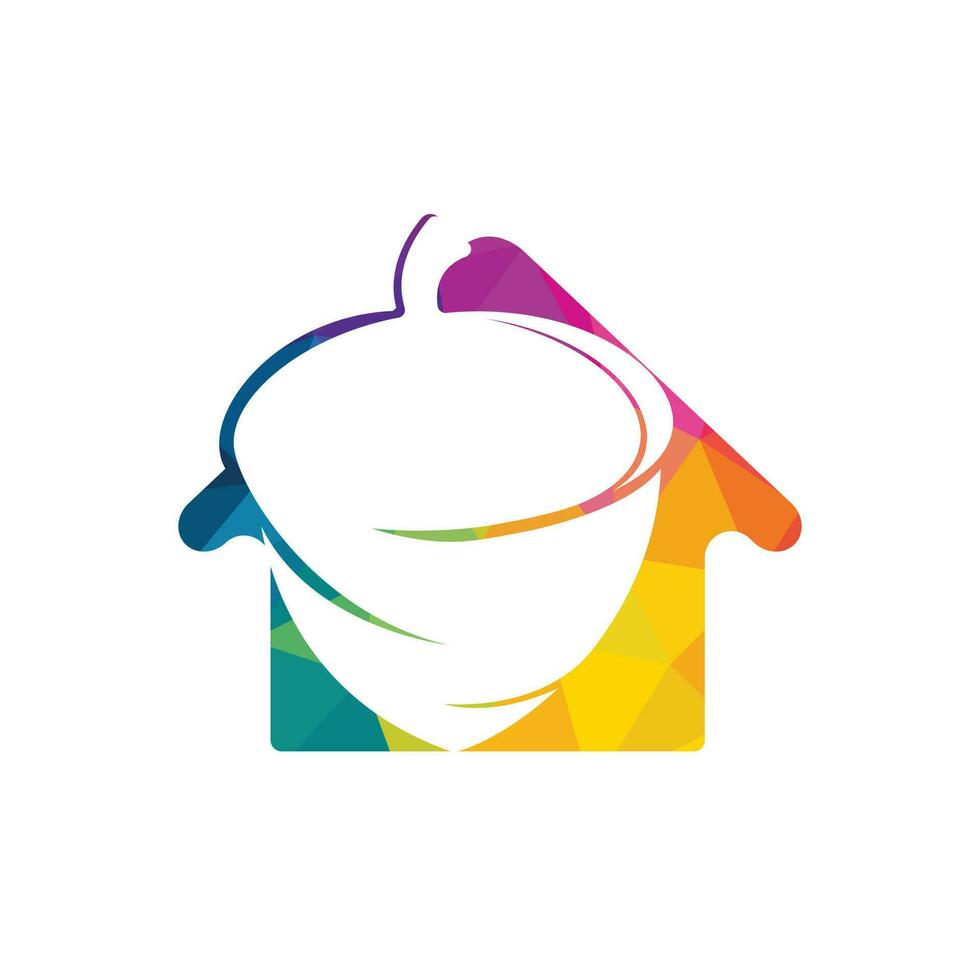 Acorn real estate logo design. Acorn home icon vector logo design.